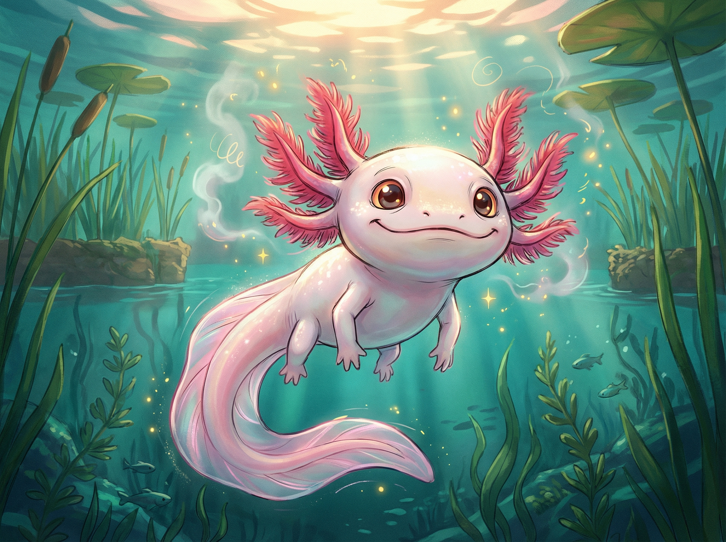 Axel the Forever-Young, an axolotl